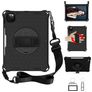 Mobigear SureGrip Hexa iPad Pro 11 polegadas (2018) Capa Plástico rígido / Silicone Capa traseira + Suporte para caneta stylus + Alça de ombro + Suporte - Preto