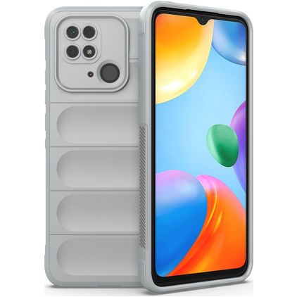 Mobigear Bumpy Xiaomi Redmi 10C Joustava TPU Suojakuori - Harmaa