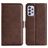 Mobigear Slim Magnet Samsung Galaxy A73 Wallet case - Brown