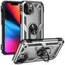 Mobigear Armor Ring iPhone 14 Hardcase Back cover Antiurto con anello - Argento
