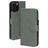 Mobiparts Classic Wallet MagSafe iPhone 16 Pro Max Plånboksfodral med sedelfack - Stone Green