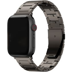Mobigear Sydney Bracelete Titânio Fecho borboleta para Apple Watch - 49/46/45/44 mm - Cinzento sideral