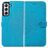Mobigear Mandala Samsung Galaxy S21 FE Etui z klapką typu portfel - Niebieski