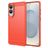 Mobigear Brushed Slim Samsung Galaxy S25 Edge Flexibilní TPU Zadní kryt - Červená