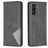 Mobigear Rhombus Slim Samsung Galaxy A56 Wallet case - Black