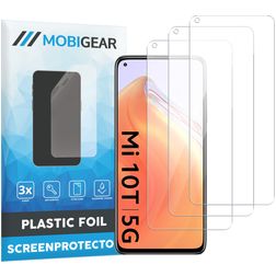 Mobigear Xiaomi Mi 10T Ochrona ekranu Folia - Kompatybilna z etui (3 szt.)