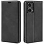 Mobigear Retro Slim Motorola Moto G85 Lompakkokotelo + Setelitasku - Musta