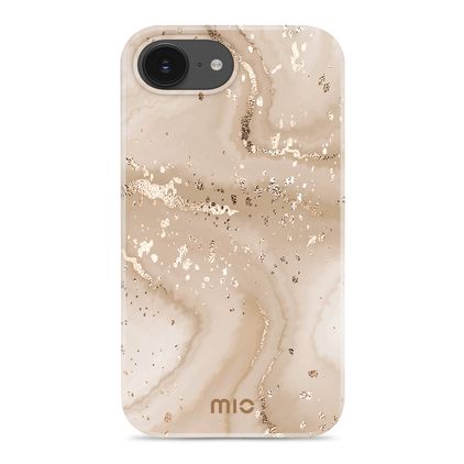 MIO iPhone 16e MagSafe Funda Plástico rígido Carcasa - Gold Marble