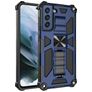 Mobigear Armor Stand Samsung Galaxy S21 FE Kova Suojakuori Iskunkestävä + Teline - Sininen
