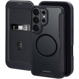 Mobiparts Shield Line Samsung Galaxy S26 Ultra MagSafe Wallet case - Black