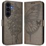 Mobigear Butterfly Samsung Galaxy S26 FE Wallet case - Grey