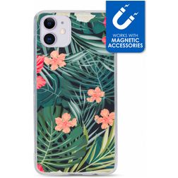 My Style Magneta iPhone 11 TPU flexível Capa traseira - Black Jungle