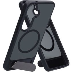 Mobiparts Hardcover Samsung Galaxy S26 MagSafe Fodral Hårdplast Skal med ställ - Satin Black