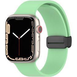 Mobigear Sport Mag Silicone Apple Watch Strap Magnetic closure - 42/41/40/38 mm - Pastel Green