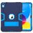 Mobigear ShieldStand iPad 11 (2025) Capa Plástico rígido / Silicone Capa traseira + Suporte - Azul / Azul marinho