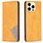 Mobigear Rhombus Slim iPhone 16 Pro Max Cover a libro - Cognac