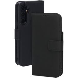 Mobiparts Samsung Galaxy A35 Pele genuína Capa livro Carteira - Preto