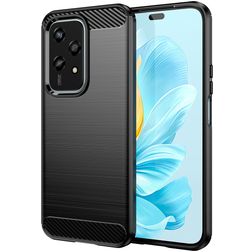 Mobigear Brushed Slim HONOR 200 Lite TPU flexible Carcasa - Negro