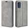 Mobigear Retro Slim Motorola Moto E32s Funda tipo libro Cartera - Gris