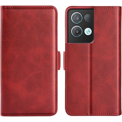Mobigear Slim Magnet OPPO Reno 8 Pro 5G Wallet case - Red