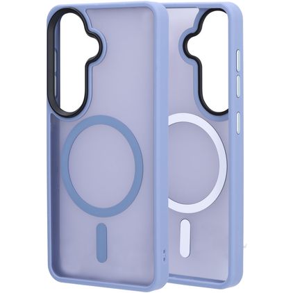 Mobiparts Hardcover Samsung Galaxy S26 MagSafe Funda Plástico rígido Carcasa - Satin Ligth Blue