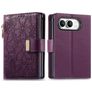 Mobigear Flowers iPhone Duo Capa livro Carteira - Roxo