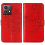 Mobigear Butterfly Motorola Moto G84 Wallet case - Red