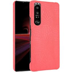 Mobigear Croco Sony Xperia 1 III Hardcase Back cover - Rosso