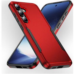 Mobigear Heavy Armor Samsung Galaxy S24 Funda Plástico rígido Carcasa Antigolpes - Rojo