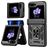 Mobigear Armor ring Samsung Galaxy Z Flip 7 FE Hårdt Bagsidecover Stødsikkert med ringholder - Sort