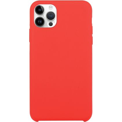 Mobigear Rubber Touch iPhone 15 Pro Max Silicone Capa traseira - Vermelho