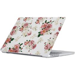 Mobigear Design MacBook Air 15 Inch (2023-2026) Hardshell MacBook Case - Flowers - Model A2941 / A3114 / A3241 / A3448