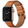 Mobigear Firenze Kožený řemínek Apple Watch Řemínek Přezka - 42/41/40/38 mm - Hnědá
