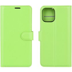 Mobigear Classic iPhone 12 Mini Funda tipo libro Cartera - Verde