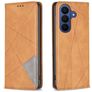Mobigear Rhombus Slim Samsung Galaxy A27 Pungetui - Cognac