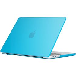 Mobigear Glossy MacBook Pro 16 Inch (2021-2026) Hardshell MacBook Case - Blue - Model A2485 / A2780 / A2991 / A3186 / A3428 / A3429