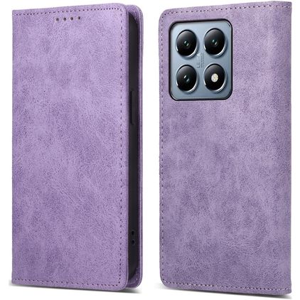 Mobigear Wallet Xiaomi 14T Pro Cover a libro portafoglio - Viola