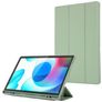 Mobigear Tri-Fold Gel Samsung Galaxy Tab A9 Plus (2023) TPU / Leatherette Wallet case + Stylus Holder - Green