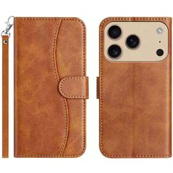 Mobigear S Line iPhone 18 Pro Wallet case - Brown