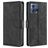 Mobigear Croco Motorola Edge 30 Fusion Funda tipo libro Cartera - Negro