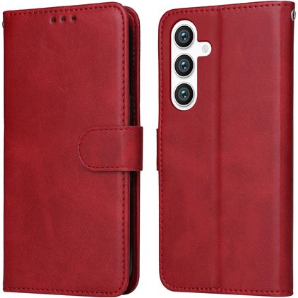 Mobigear Wallet Samsung Galaxy S24 Plus Lompakkokotelo + Setelitasku - Punainen