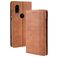 Mobigear Sensation Motorola One Vision Funda tipo libro Cartera - Coñac