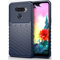 Mobigear Groove LG K50s Flexibilní TPU Zadní kryt - Modrá