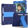 Mobigear ShieldStand iPad 7 (2019) Cover Hård plast / Silikone Bagsidecover + Stylus-holder + Stander - Mørkeblå