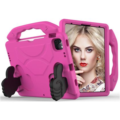 Mobigear Thumbs Up iPad Pro 11 polegadas (2021) Capa para crianças com pega - Rosa
