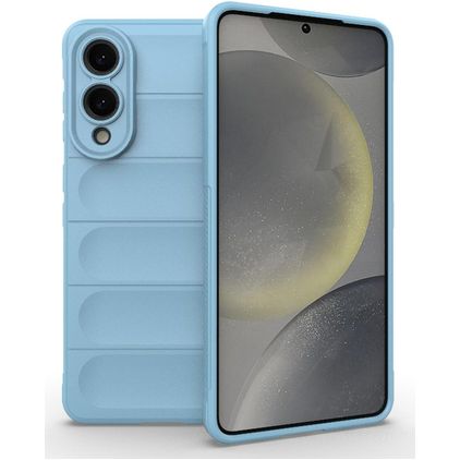Mobigear Bumpy Samsung Galaxy S25 Edge Fleksibel TPU Bagsidecover - Blå