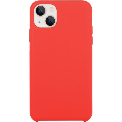 Mobigear Rubber Touch iPhone 15 Plus Silikon Skal - Röd