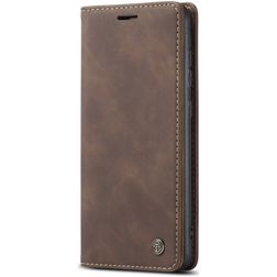 CaseMe 013 Samsung Galaxy A21s Capa livro Carteira - Castanho