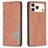 Mobigear Rhombus Slim iPhone 18 Pro Cover a libro - Marrone