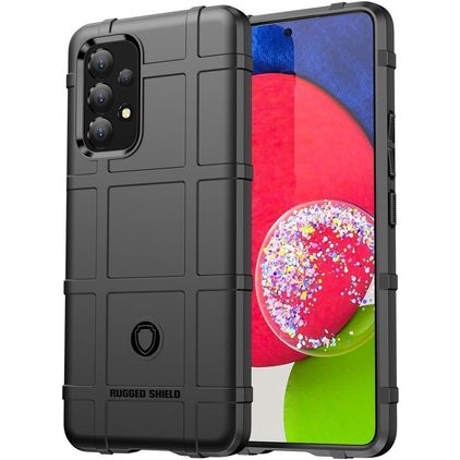 Mobigear Rugged Shield Samsung Galaxy A53 Joustava TPU Suojakuori Iskunkestävä - Musta